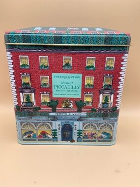 Fortnum & Mason Musical Piccadilly Biscuit Tin-Empty Plays Handel's Water Music